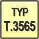 Piktogram - Typ: T.3565